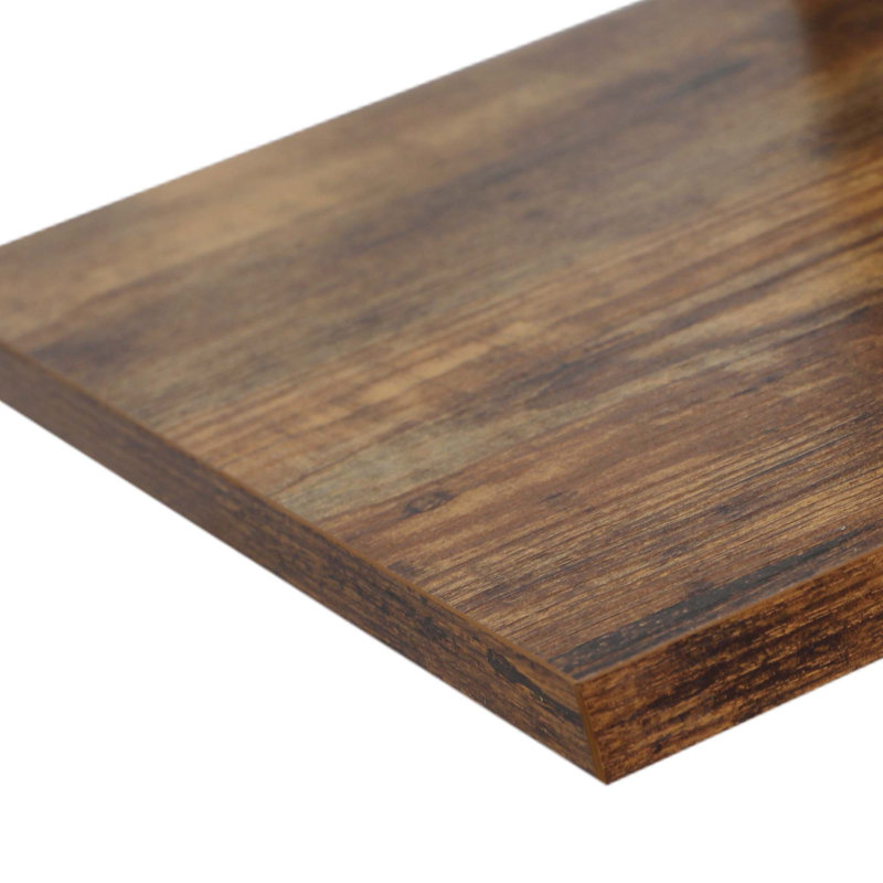 Étagère à livres en bois H 71 "x l 47" Kazys, Noir / brun