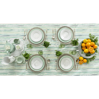 Rua Nova Antique White Piece Dinnerware Set