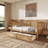 Traditional Style Rattan  Daybed With 2 Drawers For Limited Space, Guest Room, No Box Spring Needed,Antique Walnut-839883174
