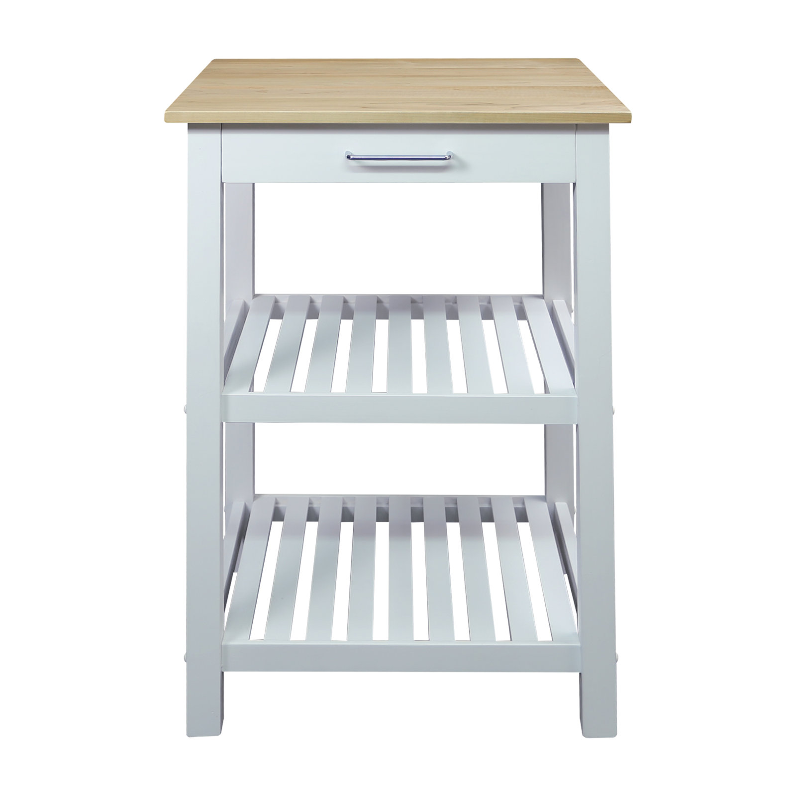 Herriott Solid Wood Prep Table, White, 36.5"H x 23"W x 20"D