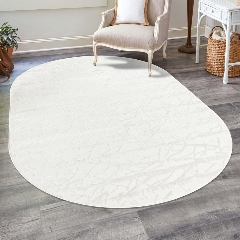 Abstract Indoor Rug, Oval 7'10" x 10'