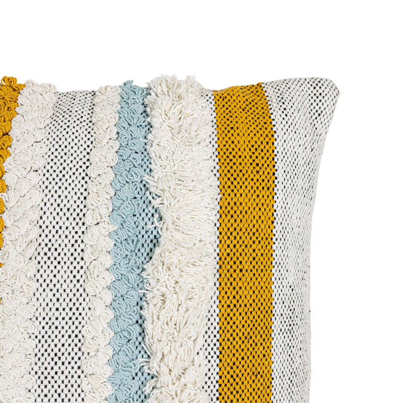 Boho Fringed Throw Pillow