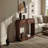 Classic-Style Console Table, 3 Storage Drawers, Display Shelf, Curved Legs, Painted Finish, Entryway/Hallway/Living Room, Walnut-129172961