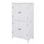 Armoire de rangement élégante pour salle de bain, unité de rangement pour salle de bain, armoire autoportante avec 4 portes, tablettes réglables, tablettes adaptables-47432274