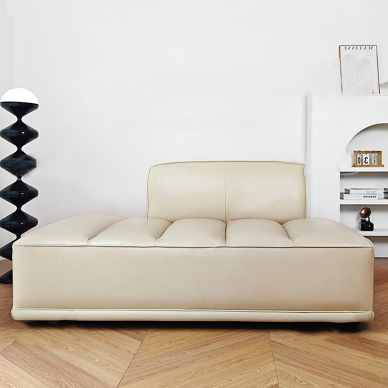 Chaise longue spacieuse pour l'intérieur en similicuir, Orienté à droite