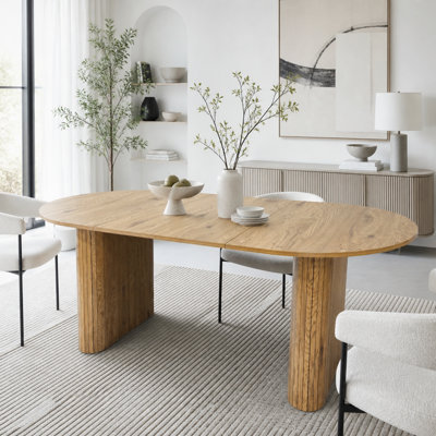 Oval Dining Table for 4-8