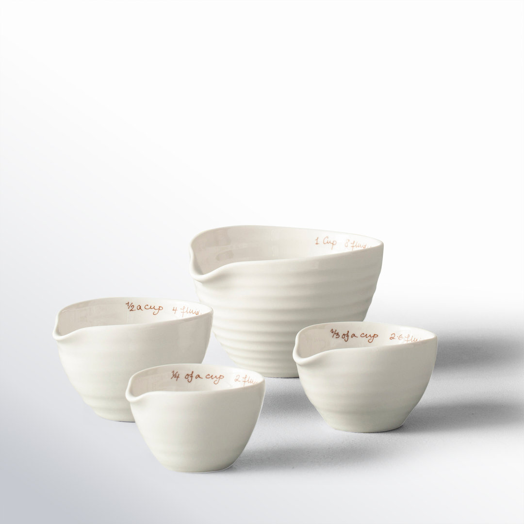 Portmeirion Sophie Conran White Measuring Cups 5.5" (Set of 4) Portmeirion