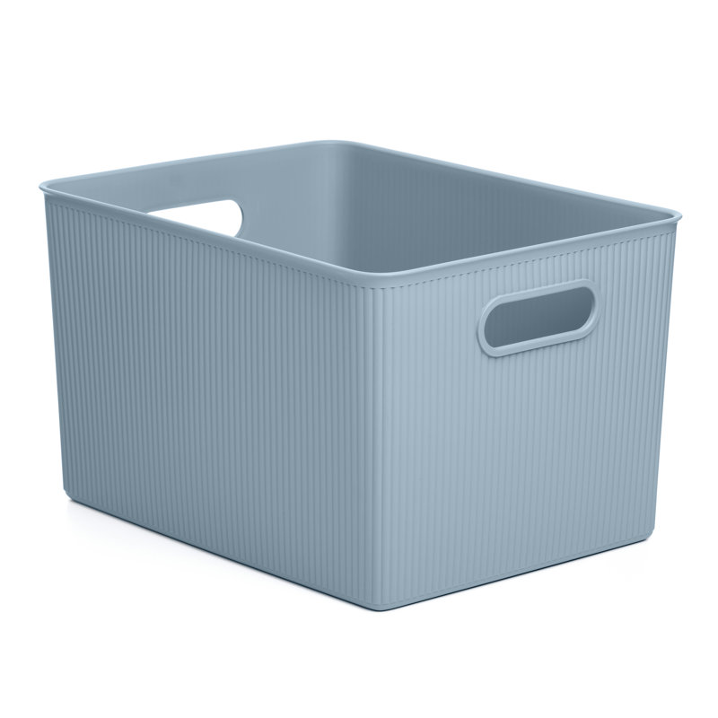 Cube en plastique, Pierre bleue, H 9 po x l 15 po x P 11,5 po
