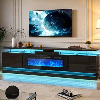 80-Inch Black TV Stand