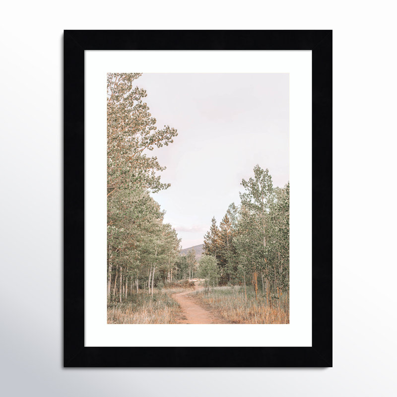 Sentier sinueux par Alicia Abla, Blanc, H 13 po x l 11 po x P 1 po