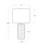 Lampe en travertin Regina Andrew-84092035