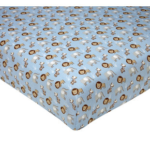 Animals - Piece Standard Crib Fitted Sheet
