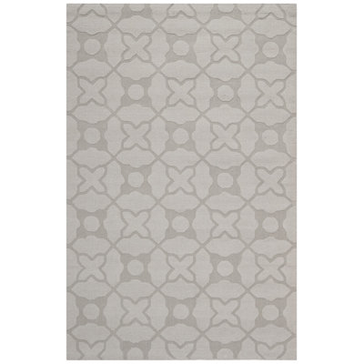 Tapis géométrique en laine tissé à la main Soukup