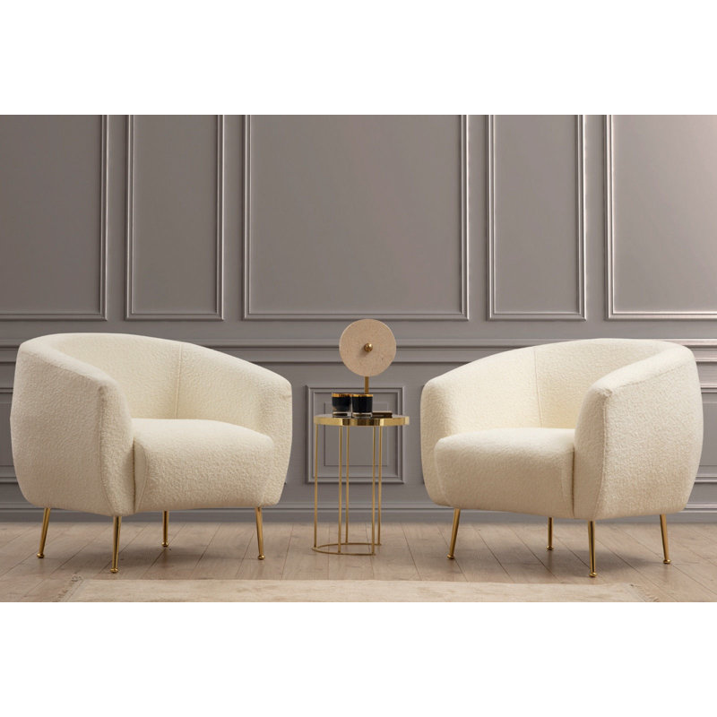 Fauteuil tubulaire de 70 cm de large Sulayman