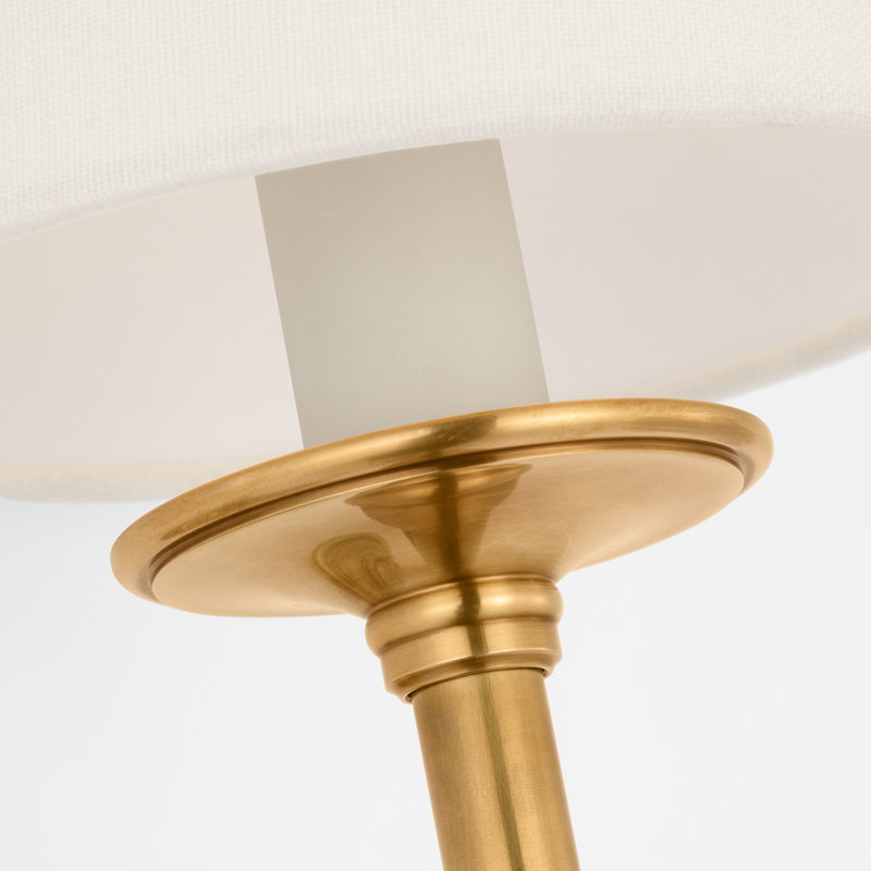 Classic 1 - Light Candle Wall Light, Antique Burnished Brass