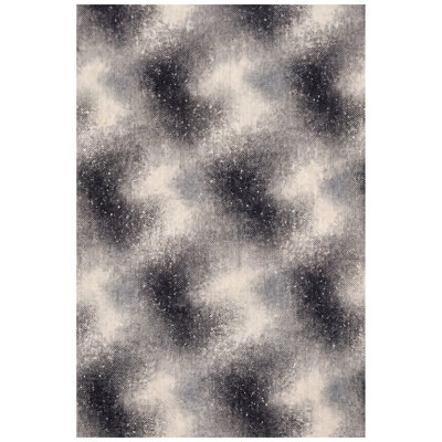 Tapis d'extérieur moderne et abstrait gris et blanc, antidérapant, à poils courts, idéal pour l'intérieur et l'extérieur, adapté aux animaux domestiques, pour salon, chambre, salle à manger, entrée, couloir, bureau, décoration hivernale, confortable toute l'année, motif chevrons anthracite et noir, lavable, pour cuisine, idéal pour les zones de passage.