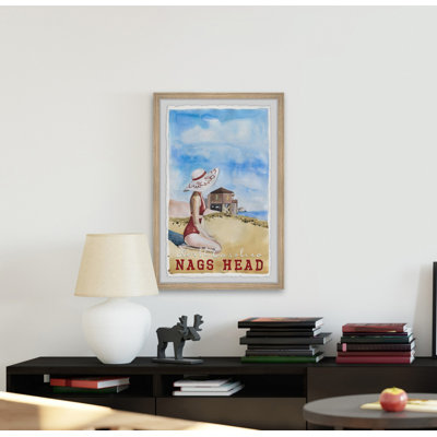Nags Head - Cadre photo avec publicité sur papier