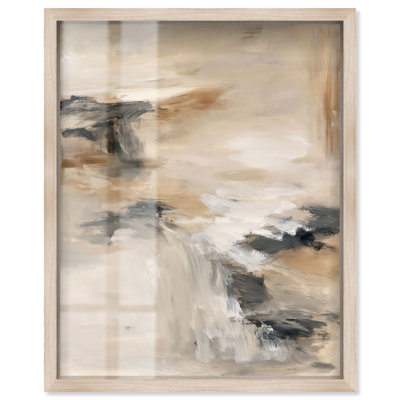 Tableau décoratif bohème Desert Gale IV Shadowbox par Art Remedy, cadre blond, 20 x 24