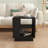 Glass End Table with Storage-147884979-172768079