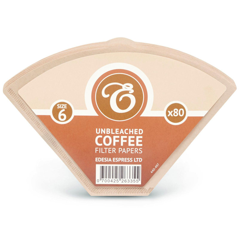 800 Size 6 Brown Coffee Filter Paper Cones – Commercial Use