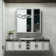 Lunara Recessed & Surface Framed 2 Door Medicine Cabinet with Mirror and Shelves