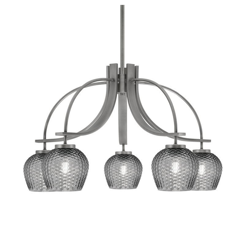 Lustre Cavella Light, Graphite, H 17 po x l 27,75 po x P 27,75 po, 5