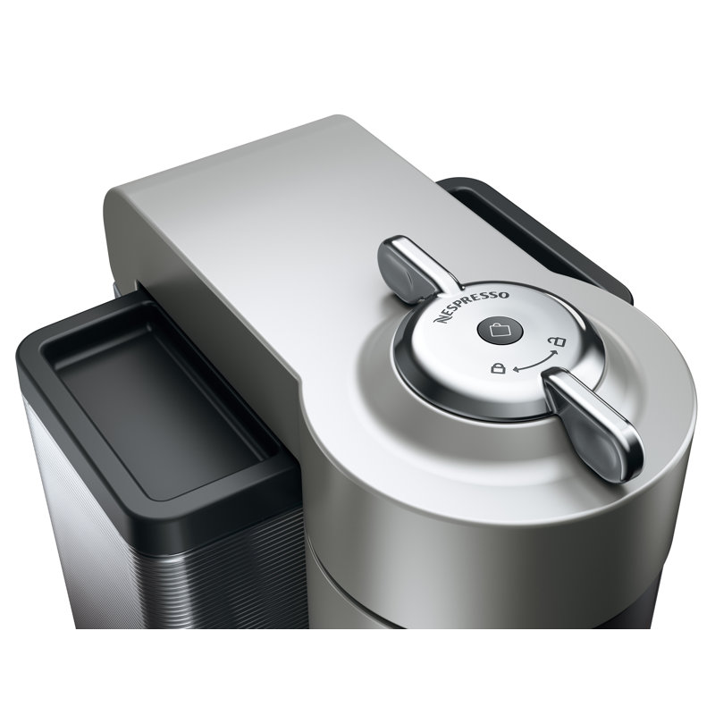 Nespresso Vertuo Coffee and Espresso Machine with Aeroccino Milk Frother by De'Longhi, Silver
