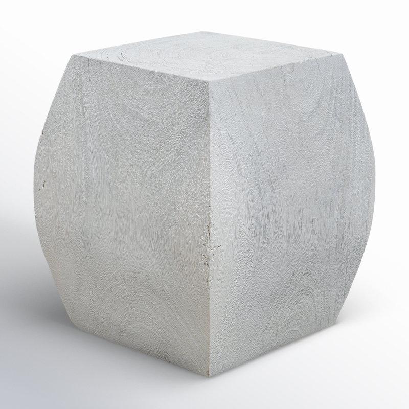 Tabouret d'appoint Coriander Joss & Main Grove, Blanc