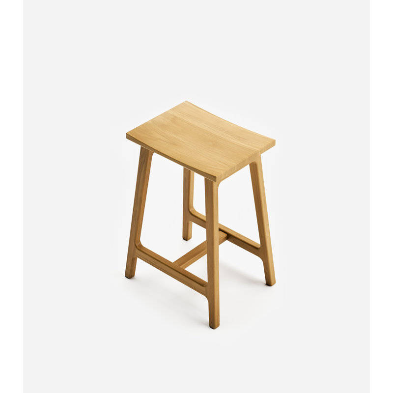 Tabouret Coyotepe, Tabouret de comptoir (siège d'une hauteur de 24 p, Teck