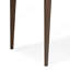 Petit bureau moderne en bois massif de 48 pouces de largeur Mid-Century brun noyer