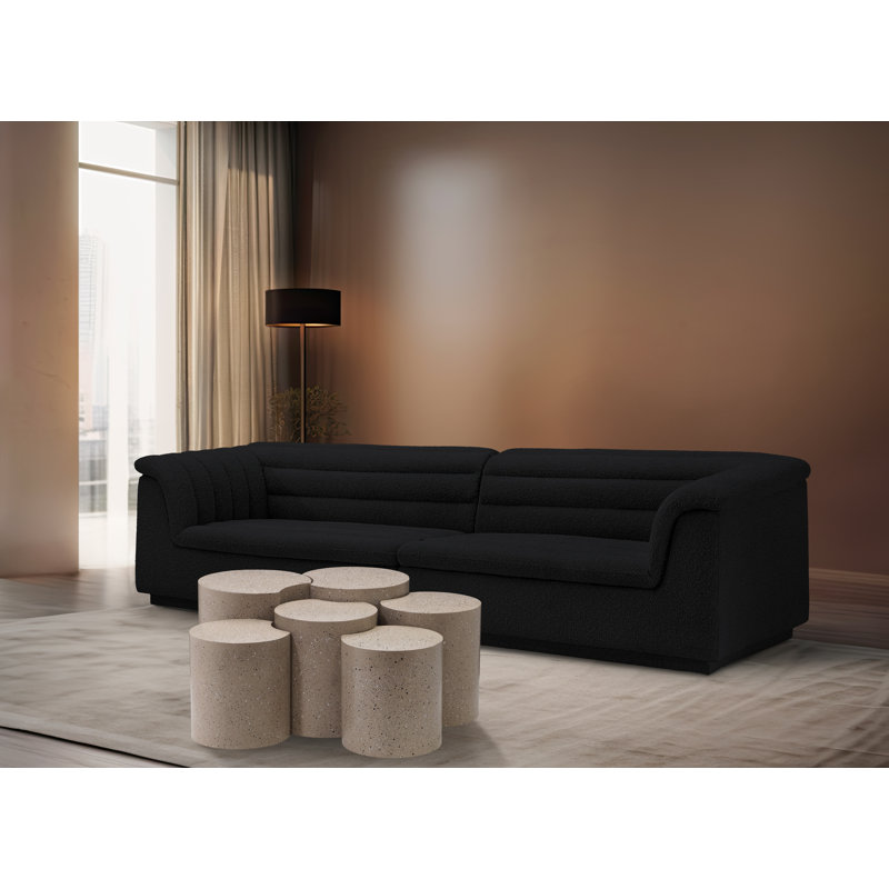 Ensemble de 6 tables de groupage Hylie, Taupe