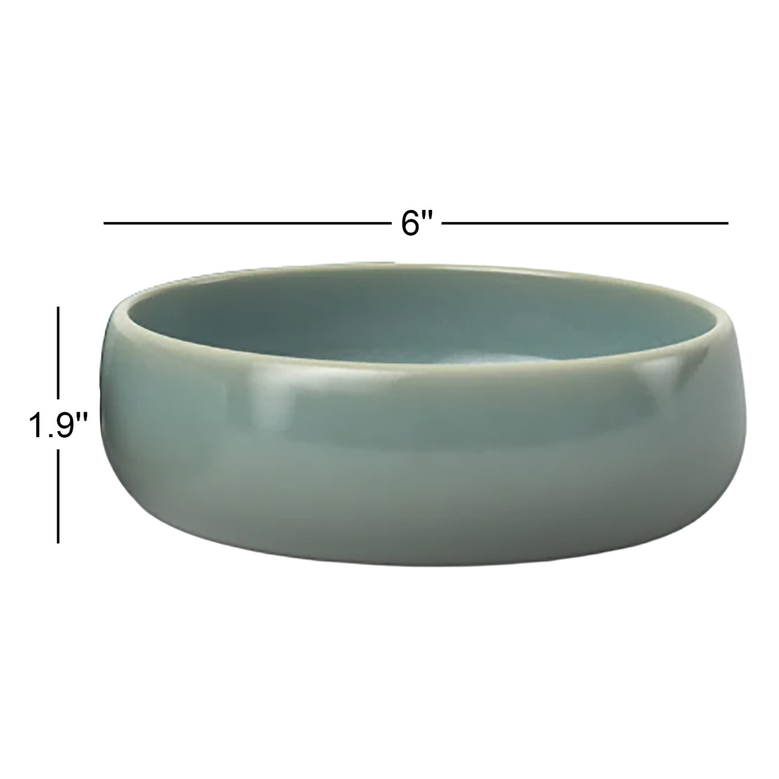 Borgen 20 oz. Fruit Dessert Bowl, Pale Jade