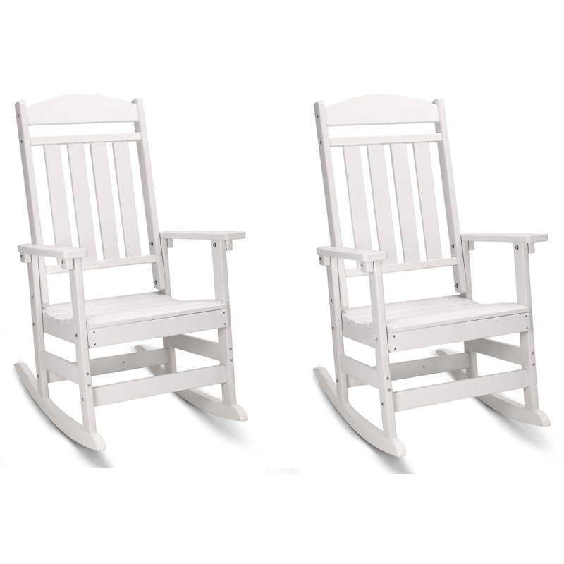 Appley Outdoor Adirondack Chair, White