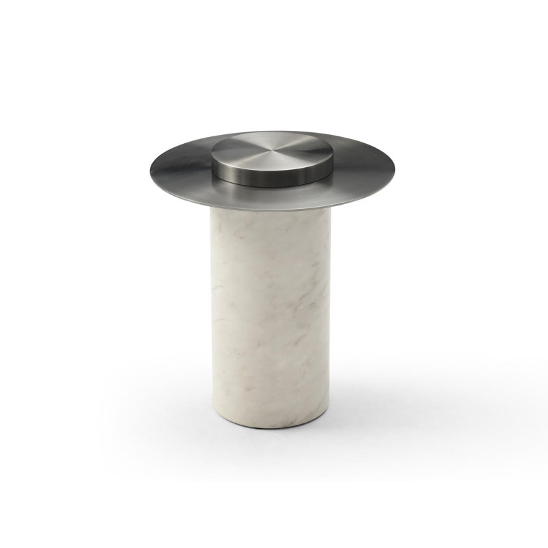 Avians Stainless Steel Top End Table