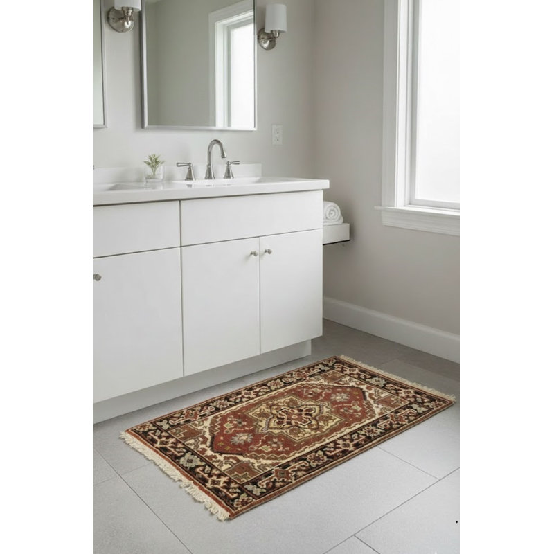 Performance Wool Floral Indoor Rug, Rectangle 3'2 x 2'1