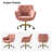 Clio Task Chair with Height Adjustable and Velvet Upholstery-59195246