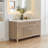 Lala 60" Double Bathroom Vanity with Grain White Engineered Stone Countertop without Mirror-658382847