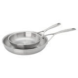 Demeyere Essential 5-Ply 2-Pc Stainless Steel Fry Pan Set