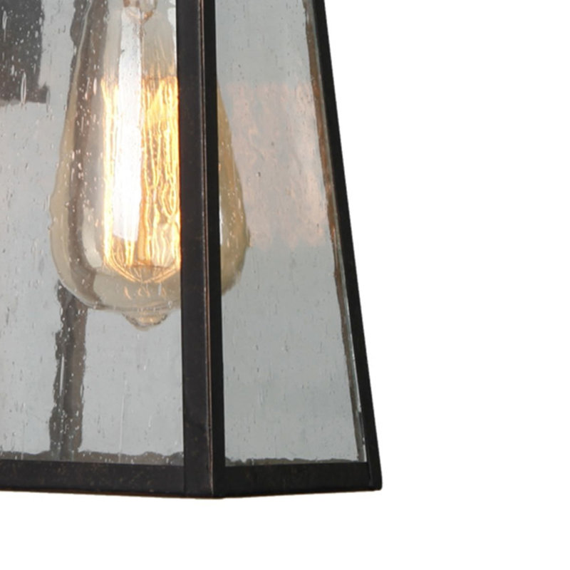 Éclairage mural d'extérieur 1 lumière, Bronze huilé, H 11,75 po x l 5 po x P 6,25 po