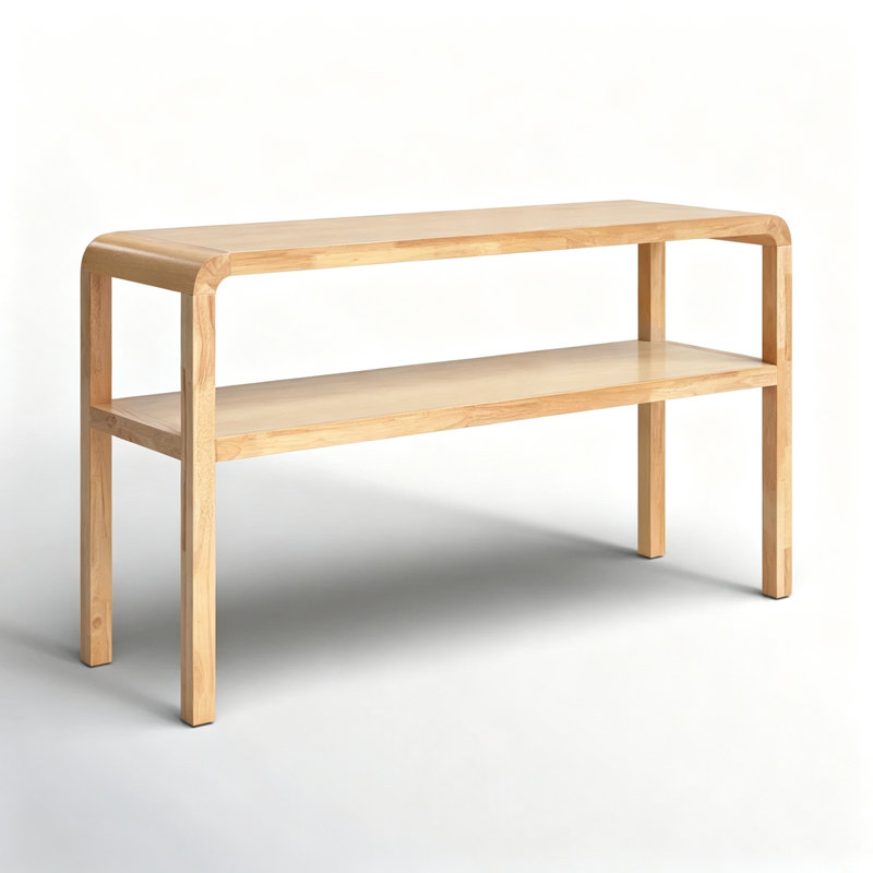 Console Wabi-Sabi, H 29,9 po x l 59,1 po x P 13,8 po, Brun, Brun, Brun