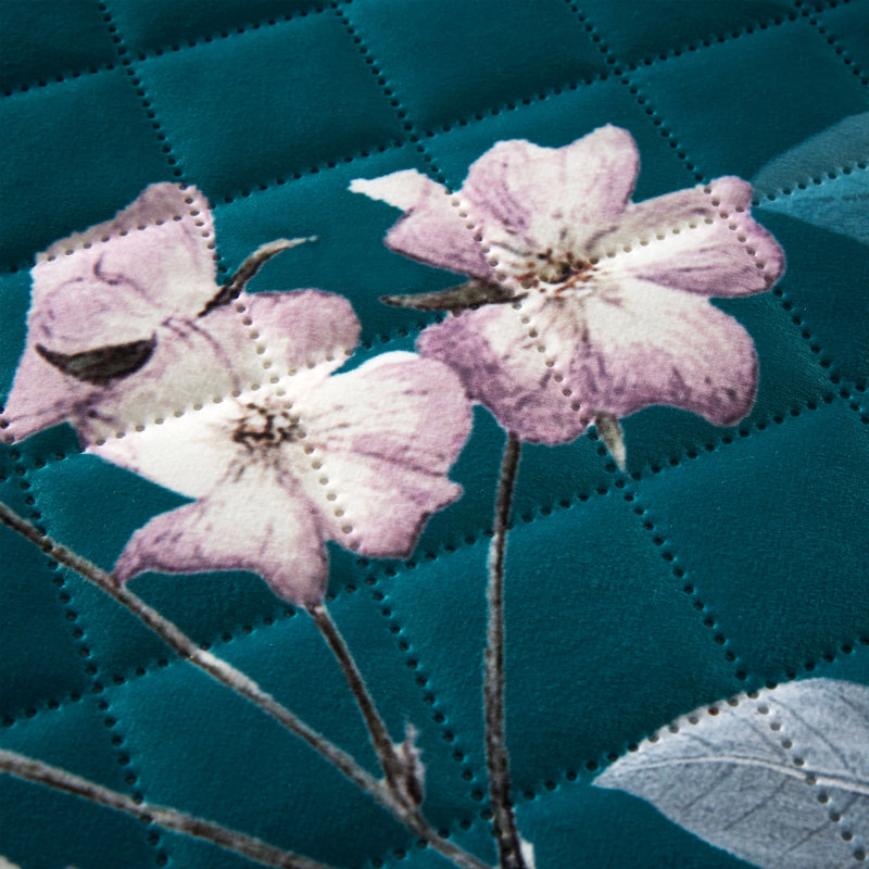 Shrewsbury Digital Print Velvet Pinsonic Cushion