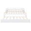 Lit de jour extensible en bois avec couchette, finition blanche-112610435