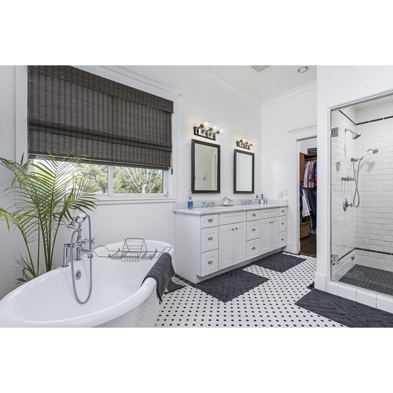 Éclairage pour meuble-lavabo 3 lumières à intensité réglable DeVecchi, Nickel brossé, Transparent