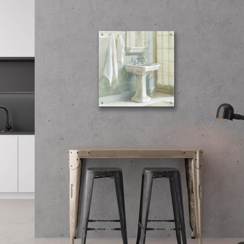 Art mural en verre «Refresh 1» par Danhui Nai, H 24 po x l 24 po