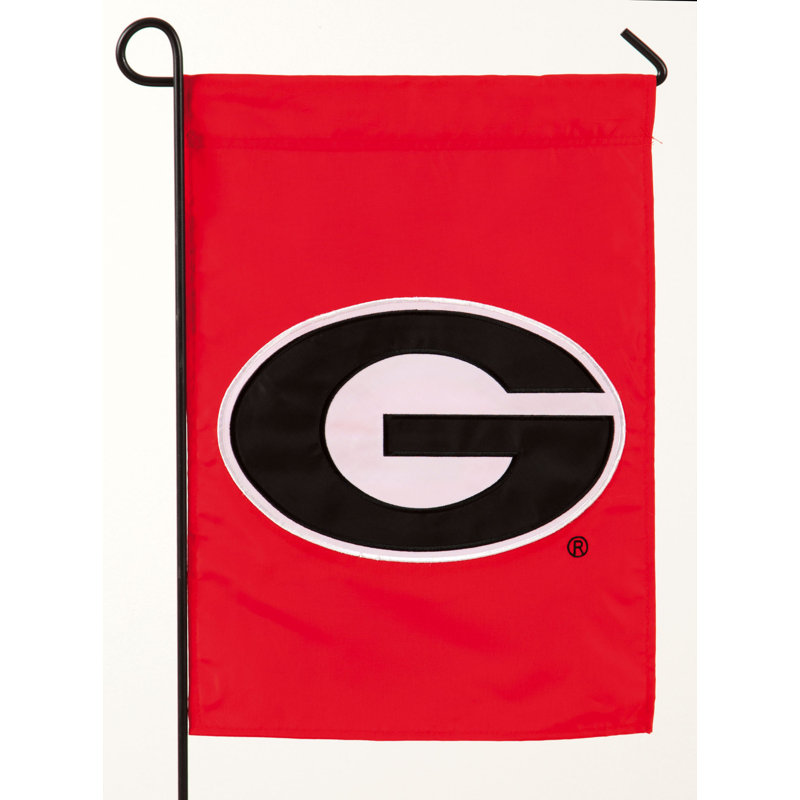Nylon 18 po x l 13 po drapeau de jardin NCAA, Géorgie