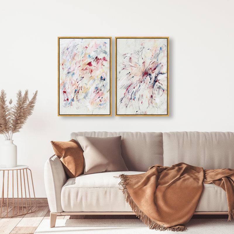 Feels Like Love Set Set by Oliver Gal, 32"H x 22"W, Gold Floater Frame