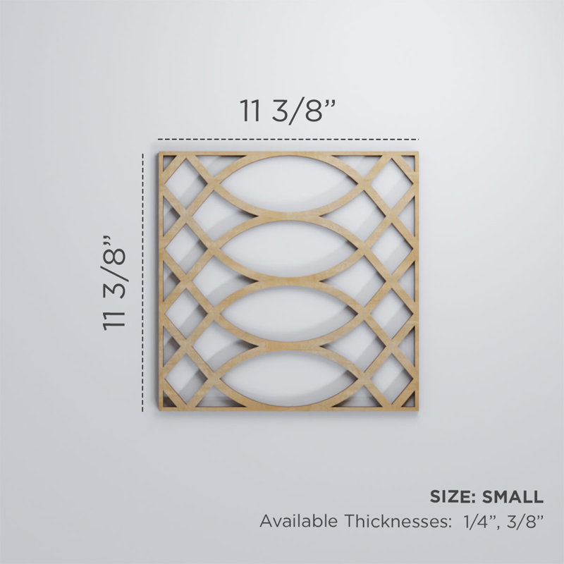 Panneaux muraux décoratifs en bois Montrose, Hickory, H 11 3/8 po x l 11 3/8 po x P 1/4 po