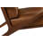 Cue Lounge Chair Leather Tan Dark Walnut-1169986946