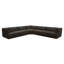 Clove L-Shaped Sectional Deep Brown-2054865739