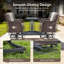Ensemble de conversation pour 2 personnes avec table d'appoint-1576294768